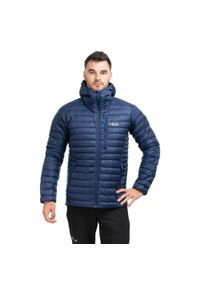 Kurtka trekkingowa Rab Microlight Alpine Jacket. Typ kołnierza: kaptur. Kolor: niebieski. Materiał: puch