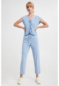 Marella - Bluzka damska jedwabna Ocean MARELLA MONOCHROME. Materiał: jedwab #4