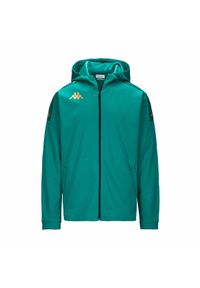 Kurtka z dresu Kappa Grevolo. Kolor: zielony. Materiał: dresówka. Styl: sportowy #1