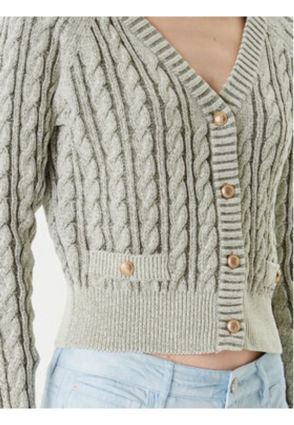Guess Kardigan W5YR15 Z3OU0 Zielony Regular Fit. Kolor: zielony. Materiał: bawełna