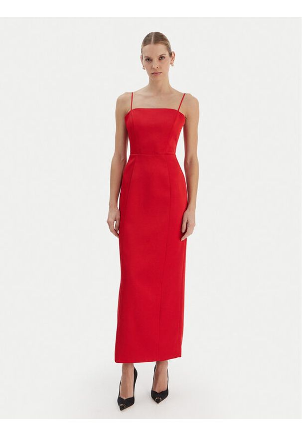 BARDOT - Bardot Sukienka wieczorowa Lucille 60179DB Czerwony Slim Fit. Kolor: czerwony. Materiał: syntetyk. Styl: wizytowy