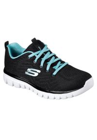 skechers - Buty do chodzenia damskie Skechers Graceful Get Connected. Zapięcie: sznurówki. Kolor: czarny. Materiał: syntetyk, materiał. Szerokość cholewki: normalna. Sport: turystyka piesza
