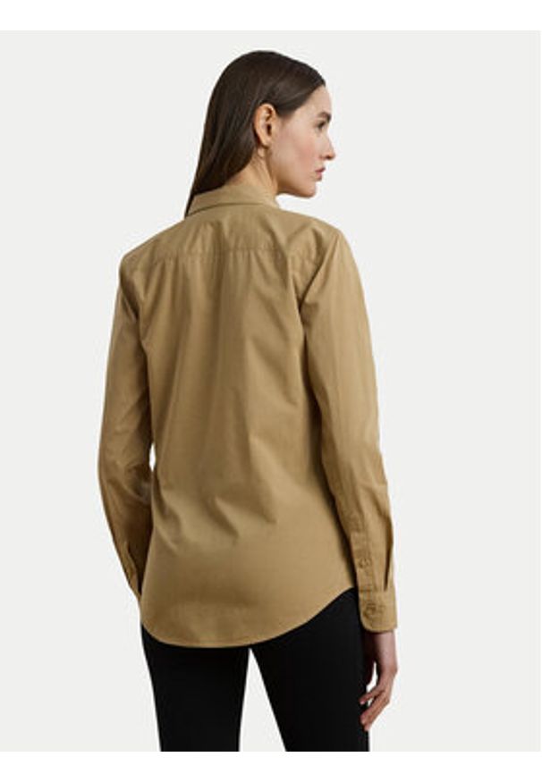 Lauren Ralph Lauren - LAUREN RALPH LAUREN Koszula 200925378002 Beżowy Relaxed Fit. Kolor: beżowy. Materiał: bawełna