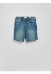 Reserved - Jeansowe szorty slim fit - indigo jeans. Materiał: jeans