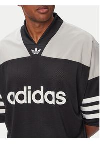 Adidas - adidas T-Shirt Adicolor oversize Football Jersey KS7546 Czarny Oversize. Kolor: czarny. Materiał: syntetyk #2
