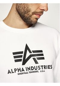 Alpha Industries Bluza Basic 178302 Biały Regular Fit. Kolor: biały. Materiał: bawełna