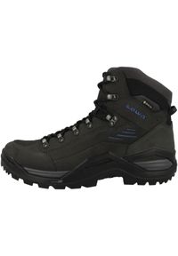Buty trekkingowe męskie Lowa Renegade Evo Mid Gtx. Wysokość cholewki: za kostkę. Zapięcie: sznurówki. Kolor: zielony. Materiał: guma, skóra, syntetyk, materiał. Szerokość cholewki: normalna