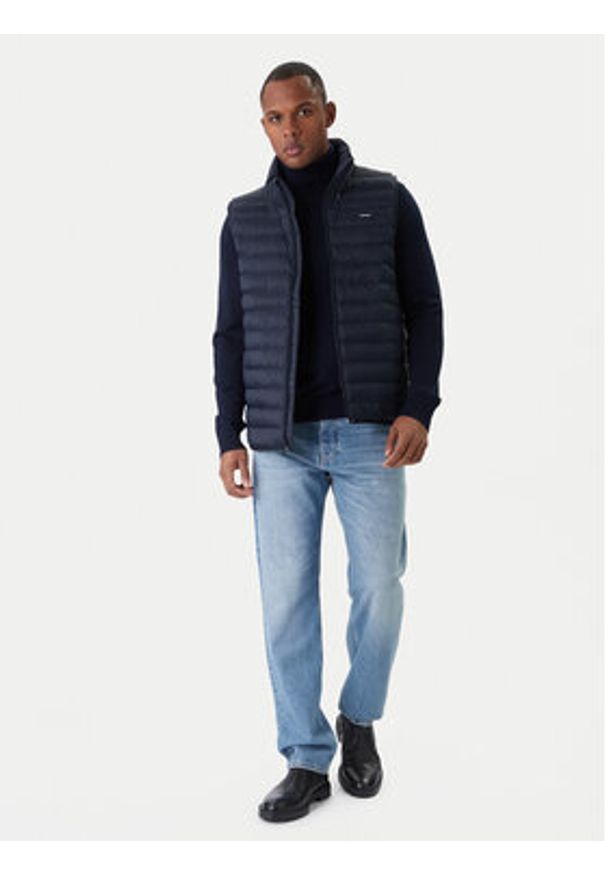 Calvin Klein Kamizelka LV04LC509G Granatowy Regular Fit. Kolor: niebieski. Materiał: syntetyk