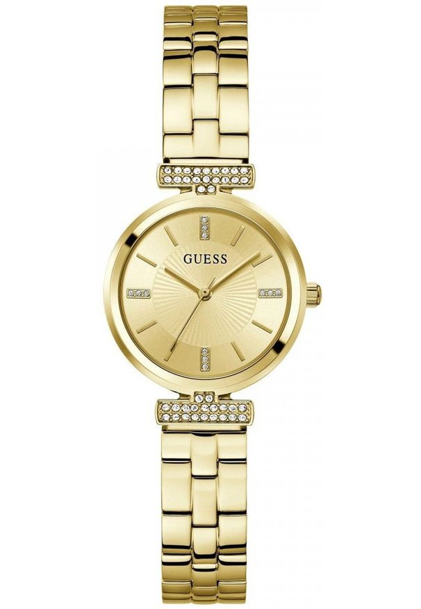 Zegarek damski Guess GW0762L2 CYRKONIE złoty. Kolor: złoty