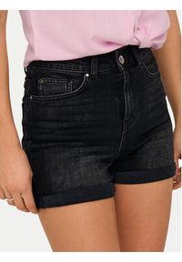 only - ONLY Szorty jeansowe Josephine 15321381 Czarny Regular Fit. Kolor: czarny. Materiał: bawełna #5