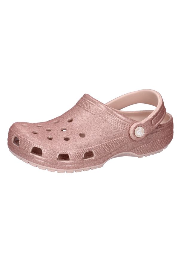 Buty do chodzenia damskie Crocs Classic Glitter Clog. Kolor: różowy. Materiał: syntetyk, materiał