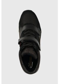 MICHAEL Michael Kors sneakersy Gentry kolor czarny 43F3GYFE3D. Nosek buta: okrągły. Zapięcie: rzepy. Kolor: czarny. Szerokość cholewki: normalna. Obcas: na koturnie #4