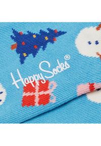 Happy-Socks - Happy Socks Skarpety Wysokie Dziecięce KBIO01-6300 Niebieski. Kolor: niebieski. Materiał: materiał, bawełna
