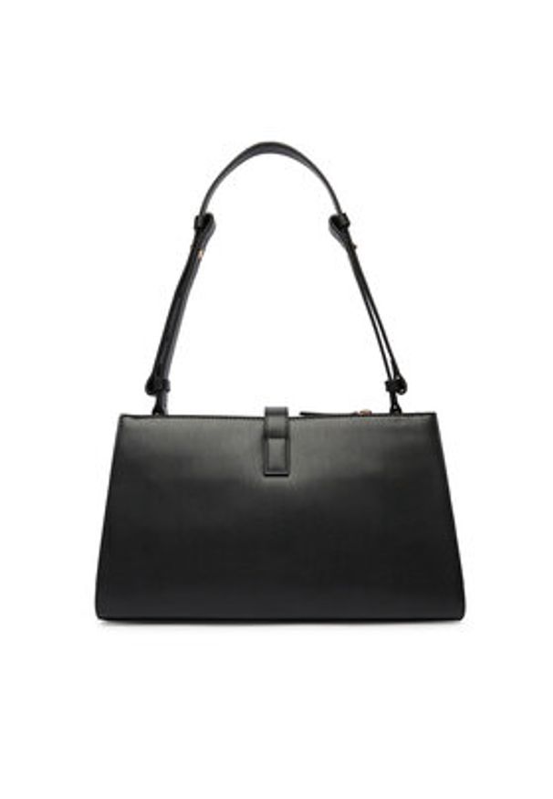 TOMMY HILFIGER - Tommy Hilfiger Torebka Th Libre Shoulder Bag AW0AW17718 Czarny. Kolor: czarny. Materiał: skórzane