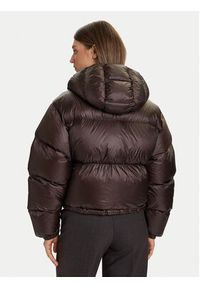 TOMMY HILFIGER - Tommy Hilfiger Kurtka puchowa WW0WW46541 Brązowy Regular Fit. Kolor: brązowy. Materiał: syntetyk #5