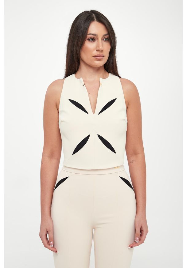 Elisabetta Franchi - Top damski z wycięciami ELISABETTA FRANCHI
