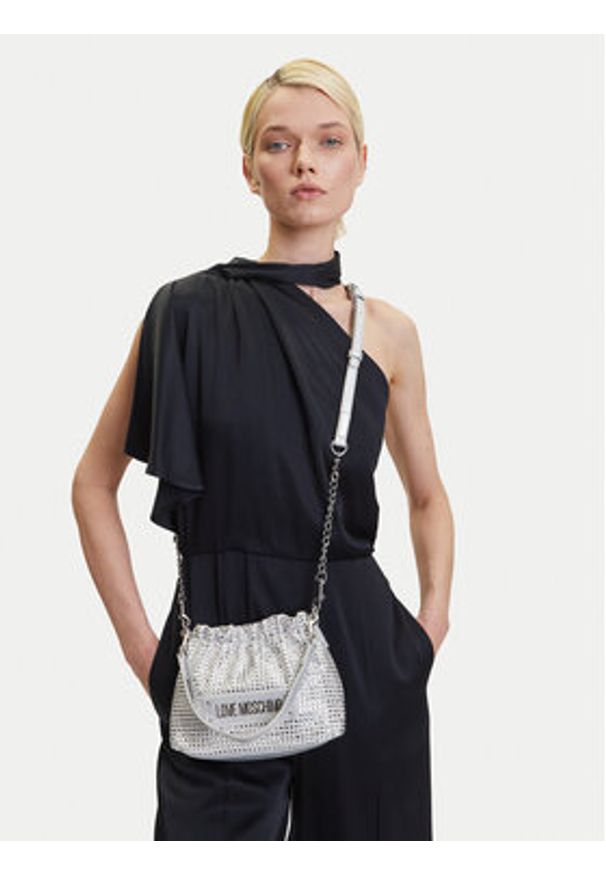 Love Moschino - LOVE MOSCHINO Torebka JC4138PP1MLL196B Srebrny. Kolor: srebrny
