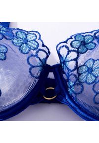 Intica - Komplet bielizny z drobnym wzorem i przezroczystymi wstawkami Solja. Kolor: czarny. Materiał: materiał. Wzór: paski #4