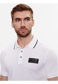 EA7 Emporio Armani Polo 3RPF24 PJ5SZ 1100 Biały Regular Fit. Typ kołnierza: polo. Kolor: biały. Materiał: bawełna #3