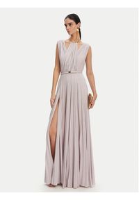 Elisabetta Franchi Sukienka wieczorowa AB-R21-52E2 Fioletowy Regular Fit. Kolor: fioletowy. Materiał: wiskoza. Styl: wizytowy