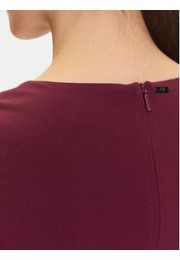 Armani Exchange Sukienka dzianinowa XW000665 AF10872 UA343 Bordowy Regular Fit. Kolor: czerwony. Materiał: syntetyk #2
