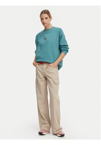 Quiksilver Bluza EQWFT03188 Zielony Oversize. Kolor: zielony. Materiał: bawełna #3