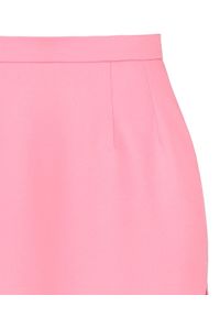 AGGI - Spódnica mini z wycięciami Claudia. Kolor: różowy, wielokolorowy, fioletowy. Materiał: żakard. Wzór: prążki #2