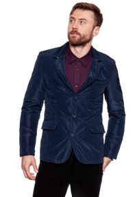 Wrangler - MĘSKA MARYNARKA WRANGLER BLAZER DARK NAVY W4742VMAE. Materiał: materiał #9