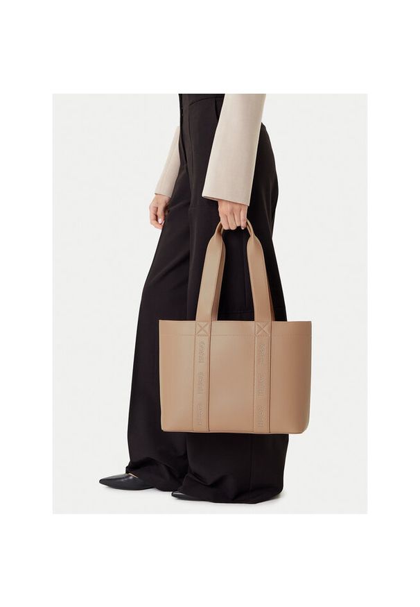 Hugo - Torebka HUGO. Kolor: beżowy