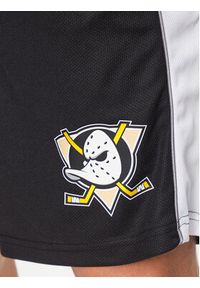 47 Brand Szorty sportowe NHL Anaheim Ducks Imprint 47 GRAFTON Shorts HH025PEMIGS544493JK Czarny Regular Fit. Kolor: czarny. Materiał: syntetyk. Styl: sportowy