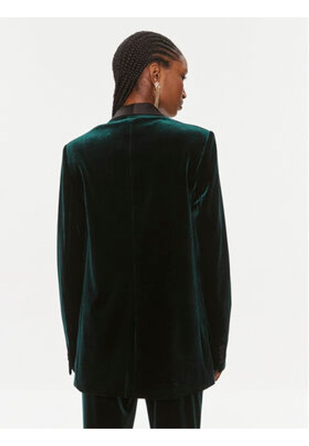 Karl Lagerfeld - KARL LAGERFELD Marynarka 240W1408 Zielony Regular Fit. Typ kołnierza: dekolt w karo. Kolor: zielony. Materiał: syntetyk