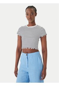 Banana Moon T-Shirt Tonio Nautical MVC06 Granatowy Slim Fit. Kolor: niebieski. Materiał: syntetyk #1