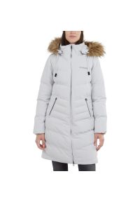 FUNDANGO - Kurtka damskie Fundango Puppis Padded Jacket. Kolor: szary. Materiał: poliester, skóra, materiał, puch. Sezon: zima. Sport: turystyka piesza #1
