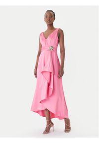 Rinascimento Sukienka koktajlowa CFC0127853003 Różowy jasny Slim Fit. Kolor: różowy. Materiał: syntetyk. Styl: wizytowy #1
