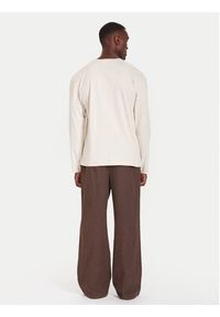TOMMY HILFIGER - Tommy Hilfiger Spodnie materiałowe UM0UM03689 Brązowy Relaxed Fit. Kolor: brązowy. Materiał: wiskoza #5