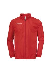 UHLSPORT - Dziecięca kurtka wodoodporna Uhlsport Score. Kolor: czerwony, biały, wielokolorowy. Materiał: materiał. Sport: piłka nożna