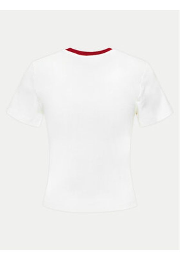 Levi's® T-Shirt Essential Sporty A8798-0023 Écru Slim Fit. Materiał: bawełna. Styl: sportowy