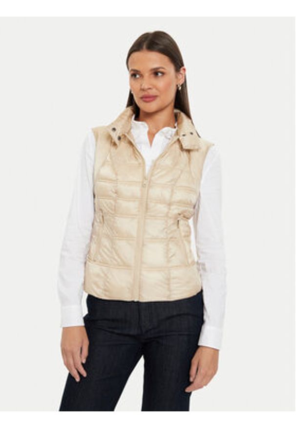 Guess Parka W4YL24 WGAW2 Beżowy Regular Fit. Kolor: beżowy. Materiał: syntetyk