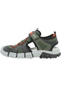 Geox - Sandały GEOX J SANDAL DYNOMIX BOY Zielony. Kolor: zielony. Materiał: syntetyk, tkanina. Sezon: lato