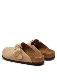 Birkenstock Klapki Boston Big Buckle 1028052 Beżowy. Kolor: beżowy. Materiał: skóra, nubuk #5