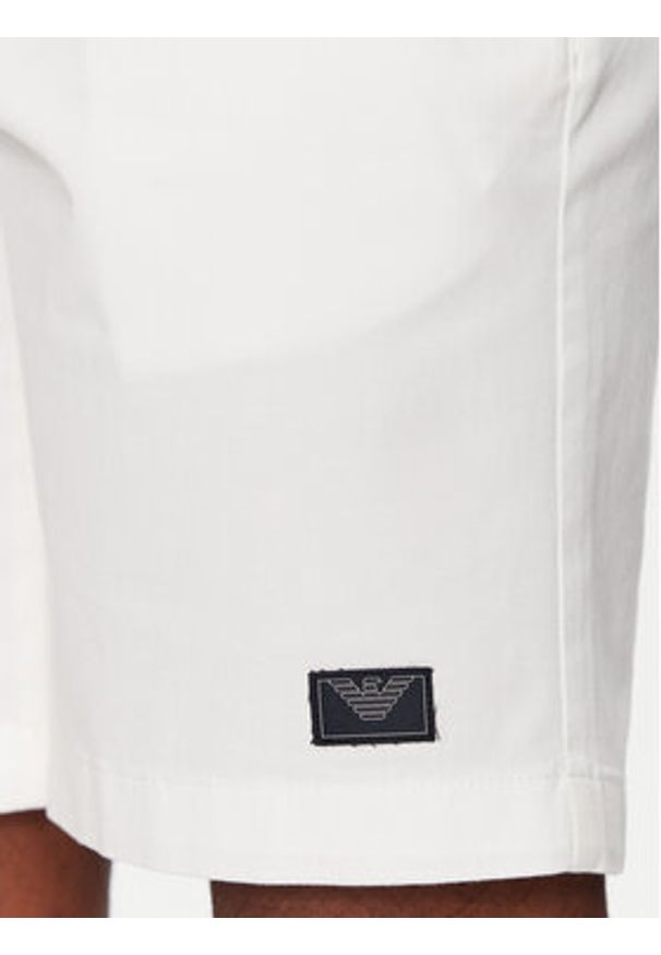 Emporio Armani Underwear Szorty materiałowe EM000591 AF12336 U0002 Biały Regular Fit. Kolor: biały. Materiał: bawełna