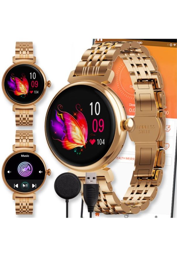 Active Band - SMARTWATCH ZEGAREK WATCH ROZMOWY DAMSKI AMOLED MENU PL SPORT ATM SPORTOWY DM70. Rodzaj zegarka: smartwatch. Styl: sportowy