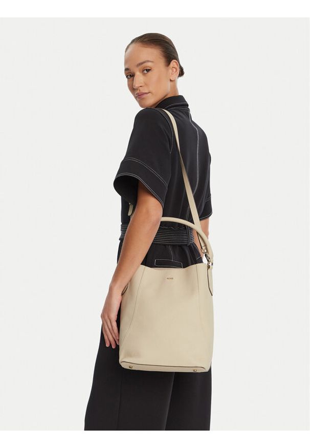 BOSS Torebka 50547744 Biały. Kolor: biały. Materiał: skórzane