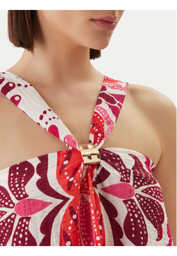 Morgan Bluzka 261-OMARIA Różowy Regular Fit. Kolor: różowy. Materiał: wiskoza