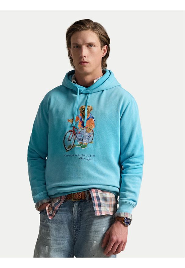 Polo Ralph Lauren Bluza 710B14624001 Niebieski Regular Fit. Typ kołnierza: polo. Kolor: niebieski. Materiał: bawełna