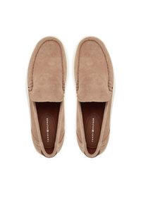 TOMMY HILFIGER - Tommy Hilfiger Półbuty Modern Light Hybrid Suede Loafer FM0FM05354 Brązowy. Kolor: brązowy. Materiał: zamsz, skóra
