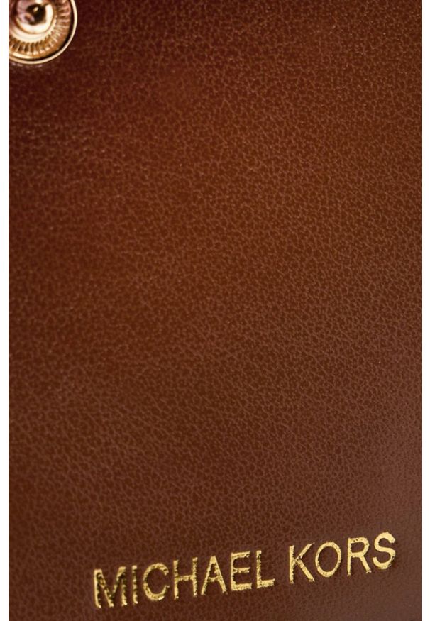 Michael Kors - MICHAEL KORS Biały portfel z monogramem. Kolor: biały. Materiał: skóra ekologiczna