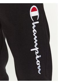 Champion Spodnie dresowe Rib Cuff Pants 219418 Czarny Comfort Fit. Kolor: czarny. Materiał: bawełna, dresówka #3