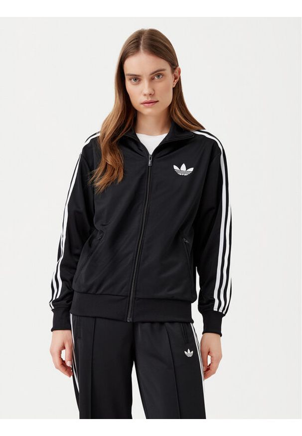 Adidas - adidas Bluza adicolor Classic Firebird JC8251 Czarny Loose Fit. Kolor: czarny. Materiał: syntetyk