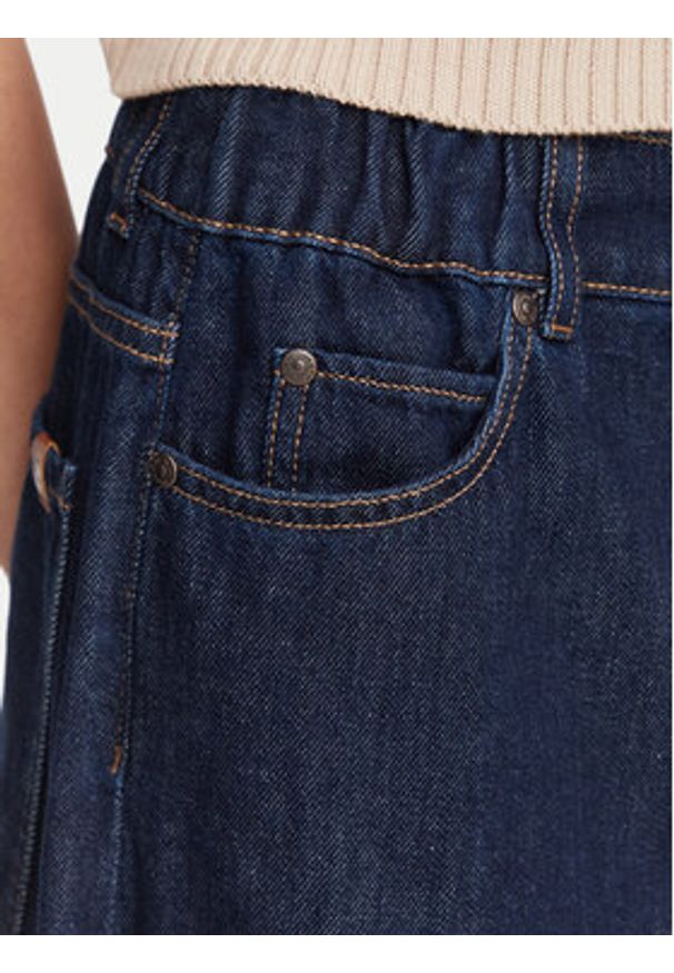 Weekend Max Mara Jeansy Zattera 2625186031 Granatowy Wide Leg. Kolor: niebieski